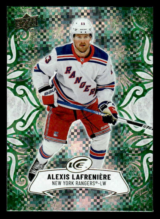 2024-25 Upper Deck Ice #42 Alexis Lafreniere Emerald Green