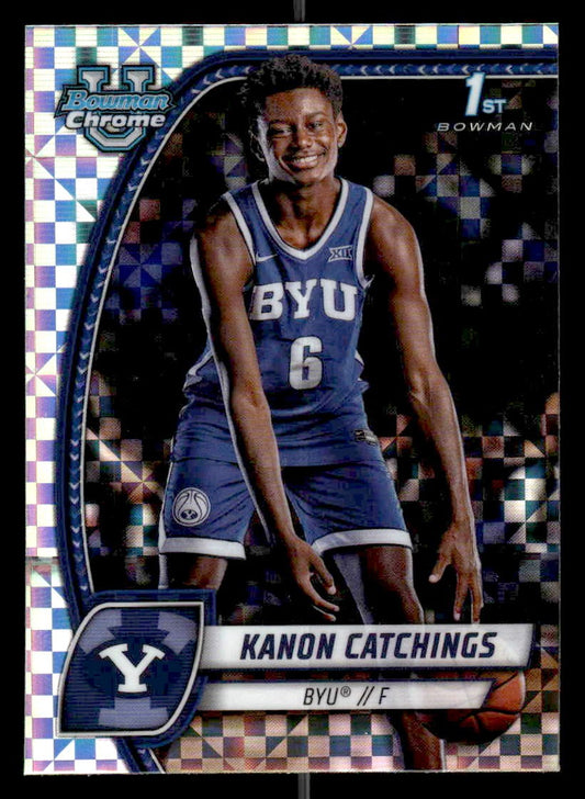 2024-25 Bowman University Chrome #40 Kanon Catchings X-Fractor