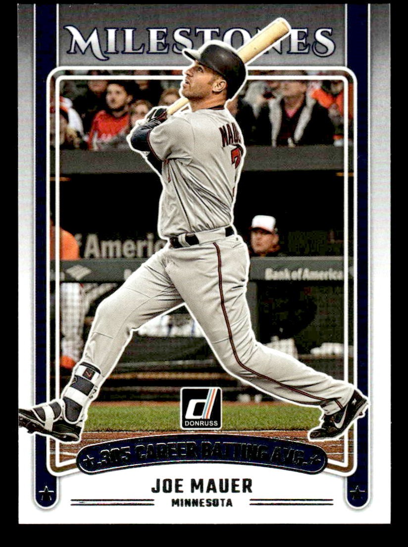 2025 Donruss #20 Joe Mauer Milestones