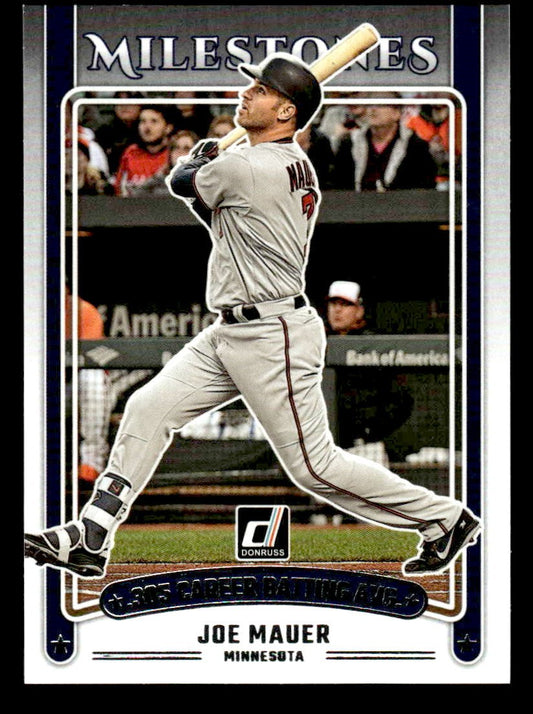 2025 Donruss #20 Joe Mauer Milestones