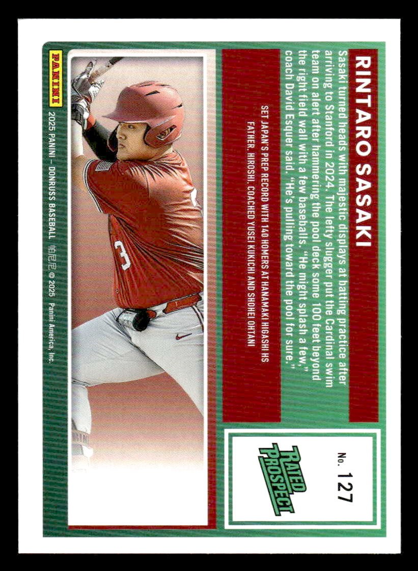 2025 Donruss #127 Rintaro Sasaki