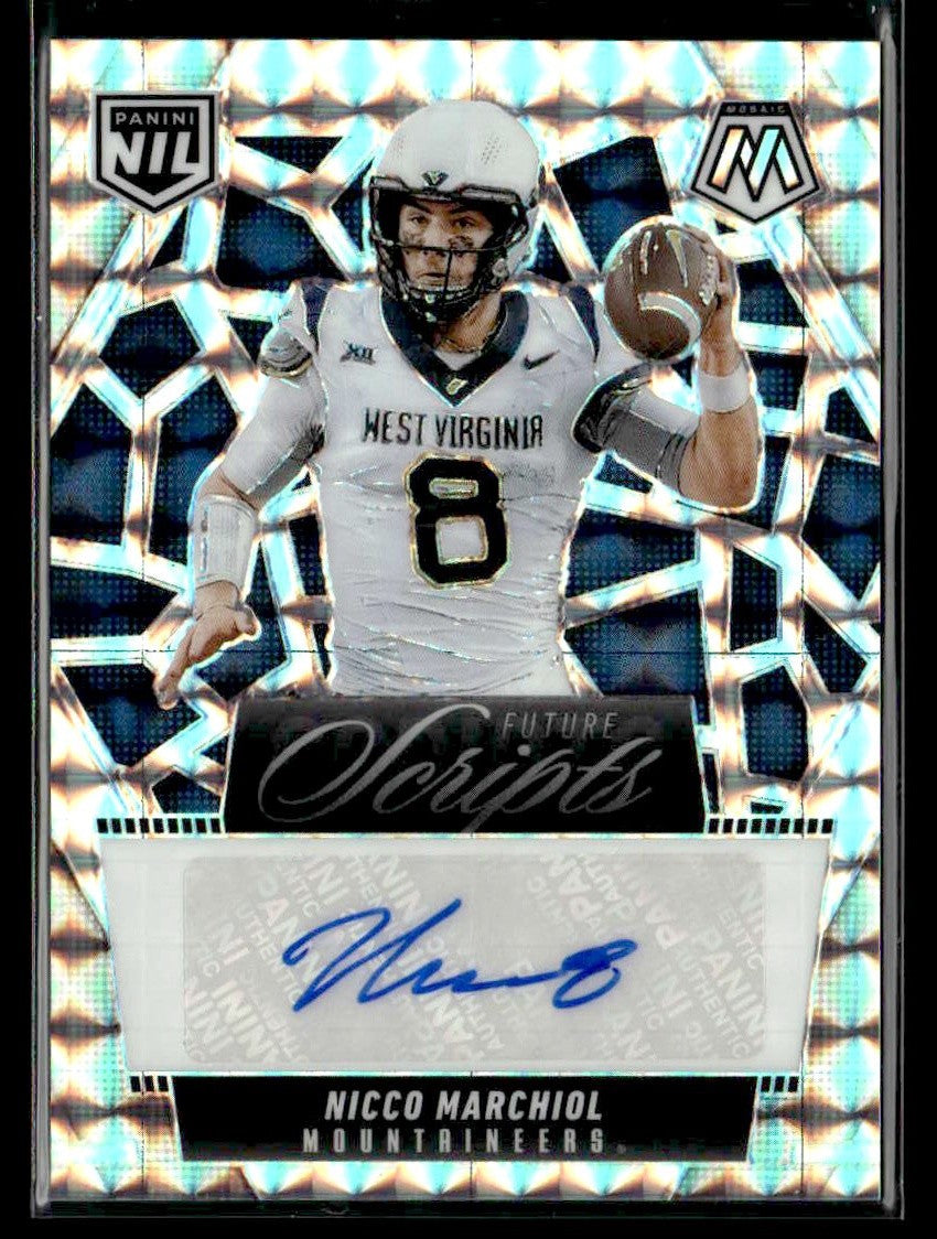 2025 Panini Mosaic #1 Nicco Marchiol NIL Future Scripts