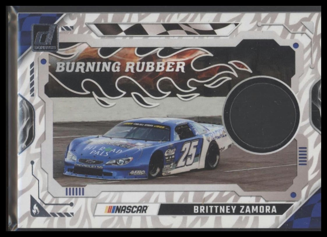 2025 Donruss #BRM-BZA Brittney Zamora Burning Rubber Materials