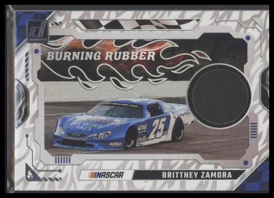 2025 Donruss #BRM-BZA Brittney Zamora Burning Rubber Materials