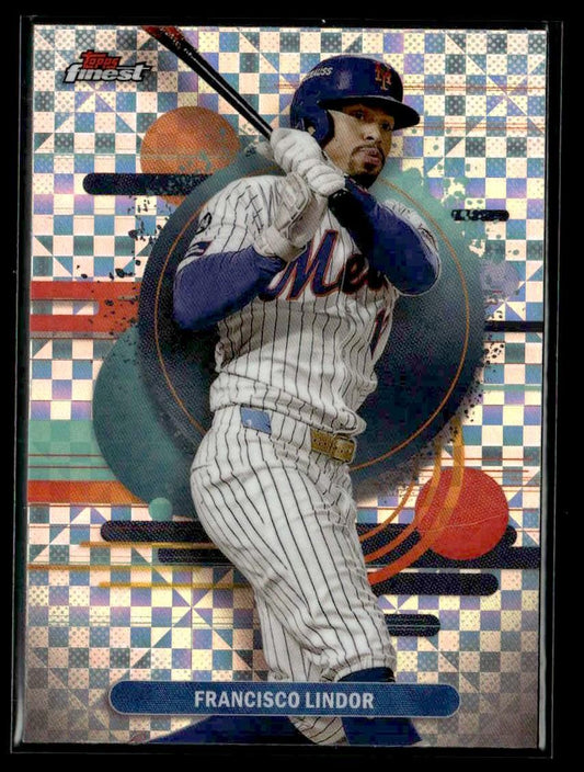 2025 Finest #113 Francisco Lindor Checkerboard