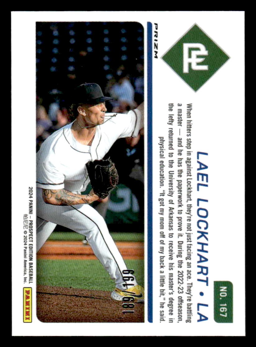 2024 Panini Prospect Edition #167 Lael Lockhart Red Holo #/199