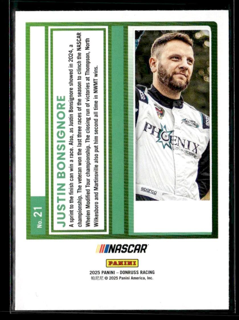 2025 Donruss #21 Justin Bonsignore Red and Blue