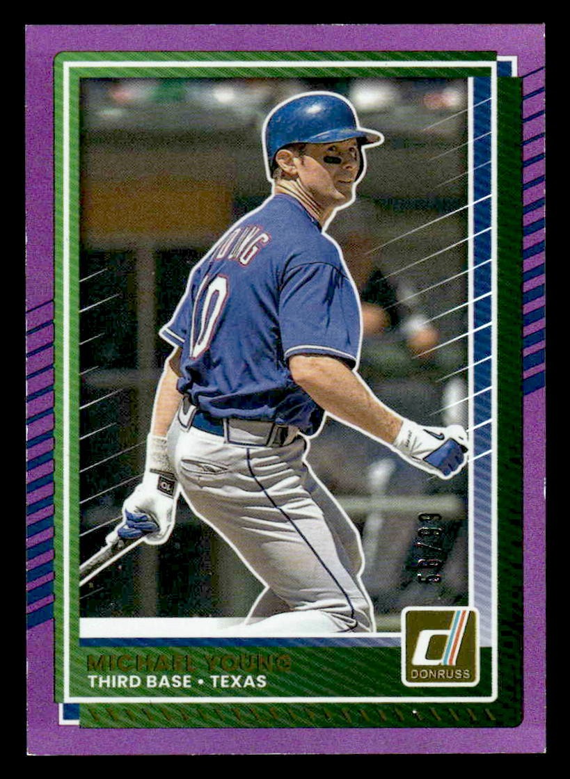 2025 Donruss #89 Michael Young Holo Purple - #56/99