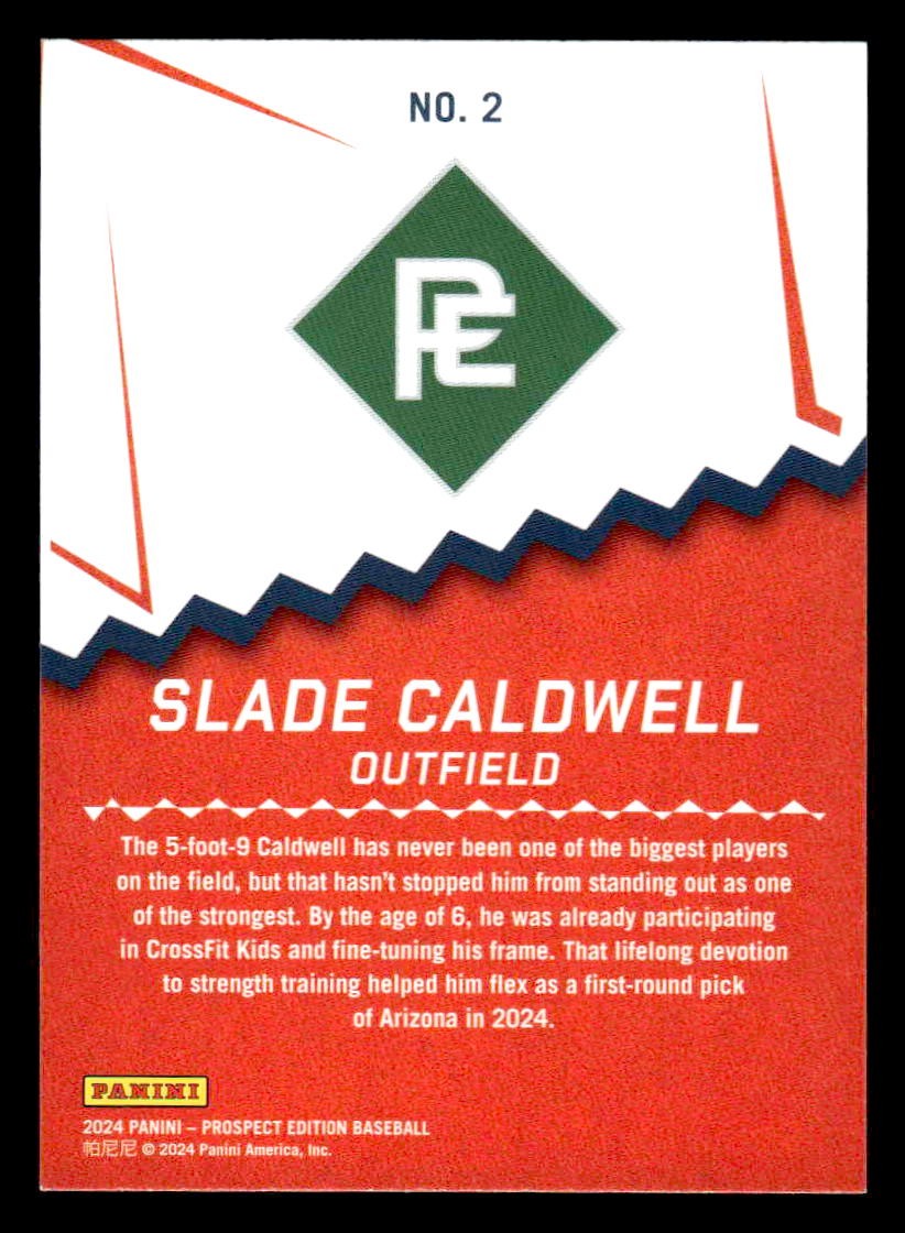 2024 Panini Prospect Edition #2 Slade Caldwell Ping!