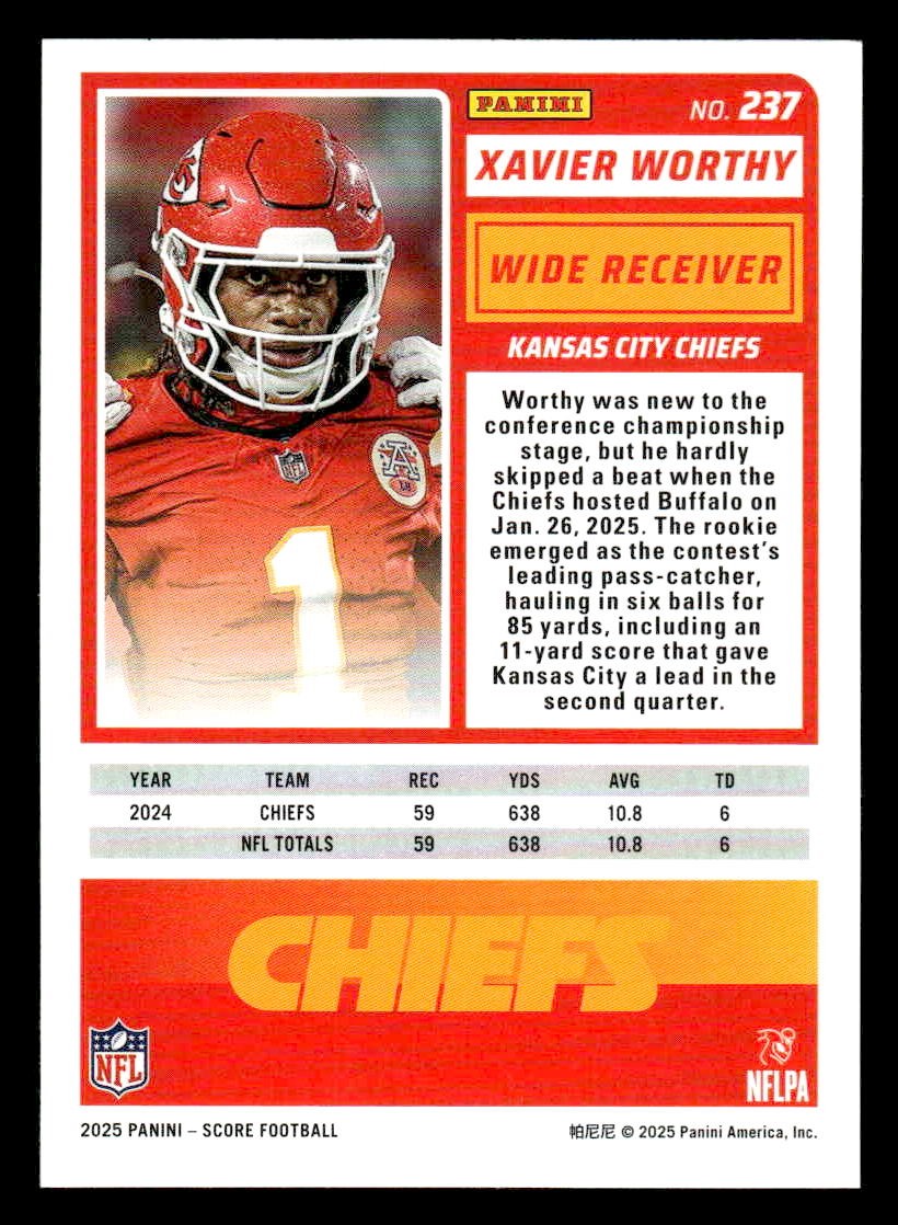 2025 Score-A-Treat #237 Xavier Worthy
