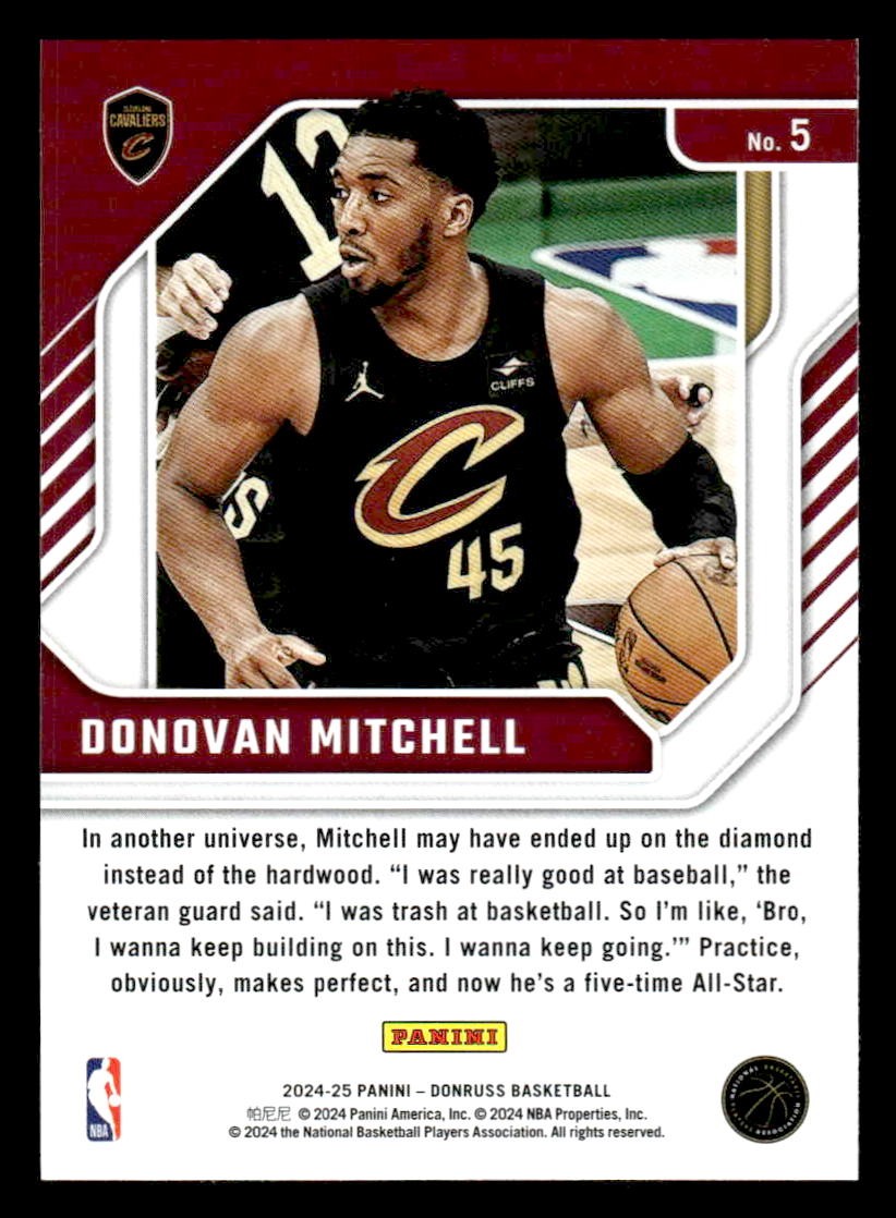 2024-25 Donruss #5 Donovan Mitchell Franchise Features