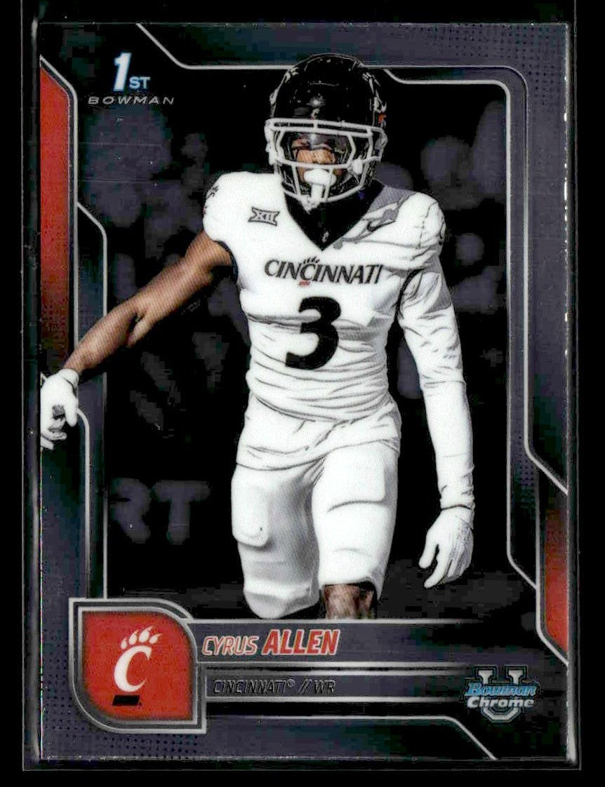 2025 Bowman University Chrome #7 Cyrus Allen