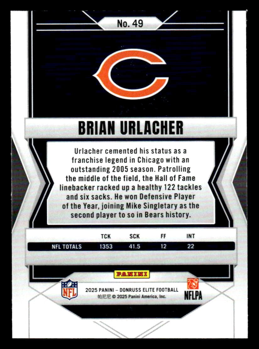 2025 Donruss Elite #49 Brian Urlacher