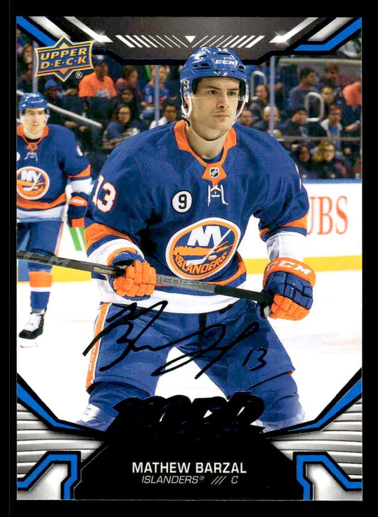 2022-23 Upper Deck MVP #32 Mathew Barzal Blue Script