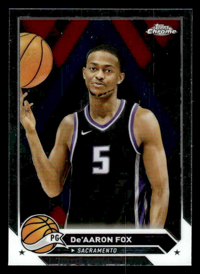 2023-24 Topps Chrome #117 De'Aaron Fox