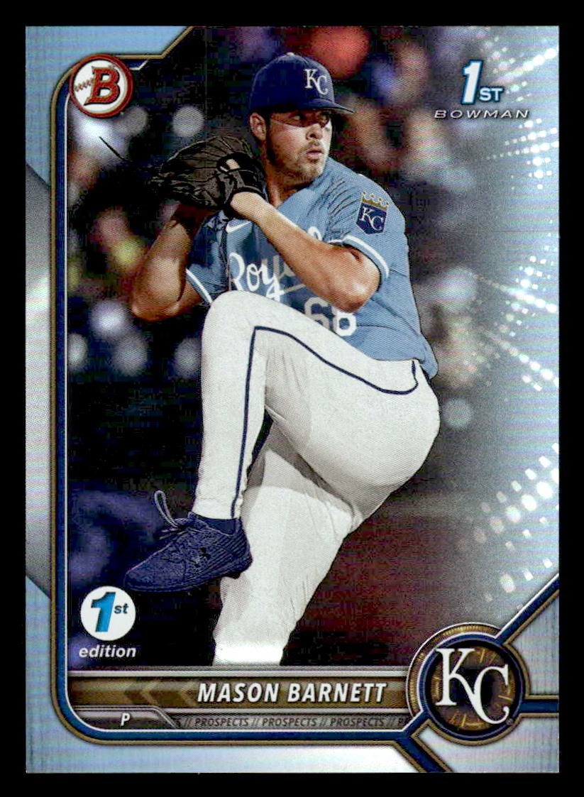 2022 Bowman Draft 1st Edition #BD-172 Mason Barnett Sky Blue