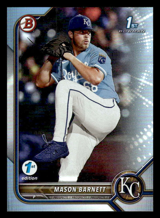 2022 Bowman Draft 1st Edition #BD-172 Mason Barnett Sky Blue