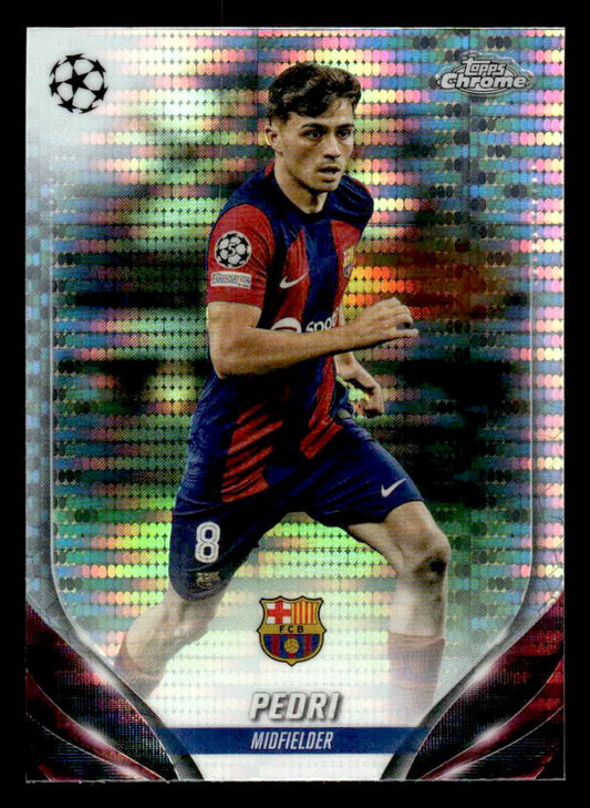 2023-24 Topps Chrome UEFA Club Competitions #15 Pedri Pulsar Refractor