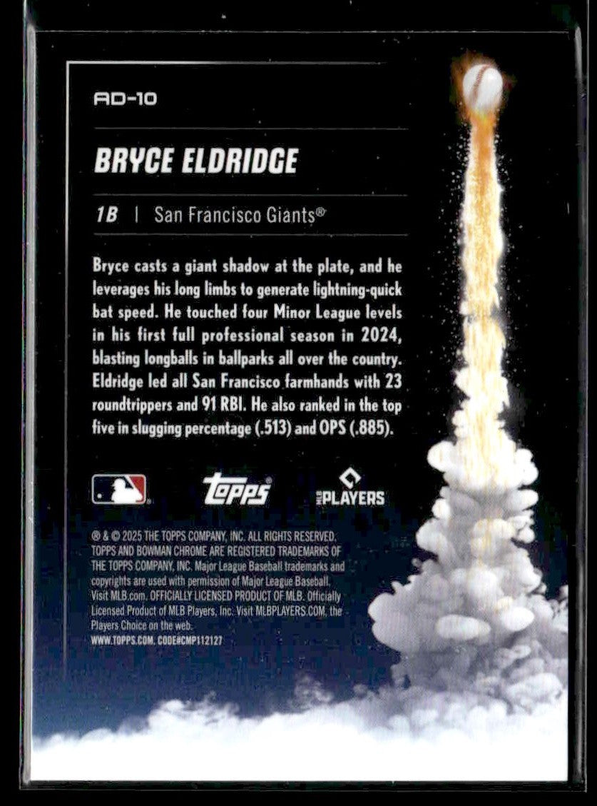 2025 Bowman Chrome #AD-10 Bryce Eldridge Adios!