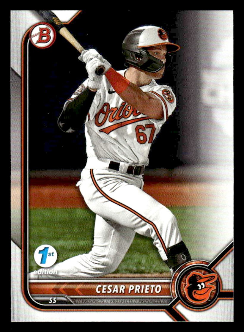 2022 Bowman Draft 1st Edition #BD-133 Cesar Prieto