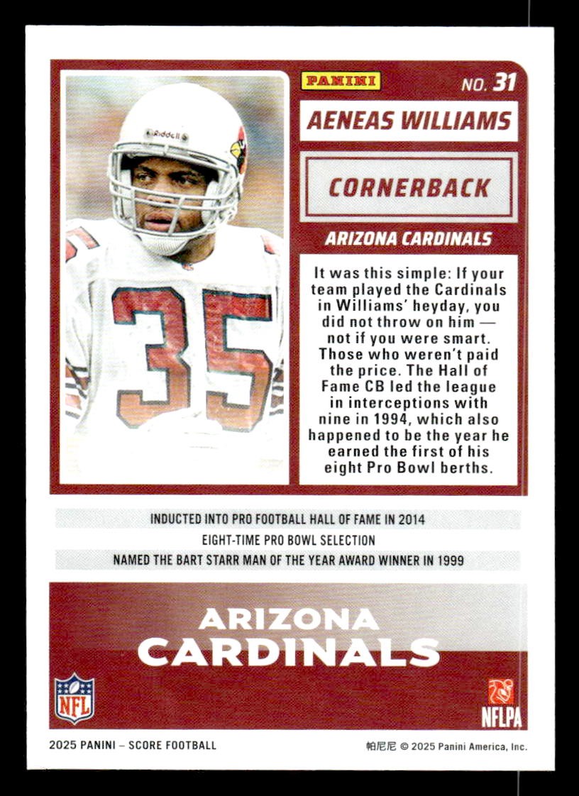 2025 Score #31 Aeneas Williams