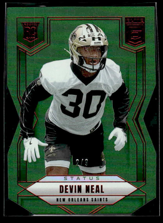 2025 Donruss Elite #154 Devin Neal Status Die-Cut #/9