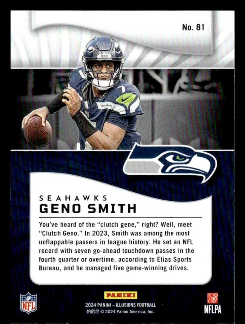 2024 Panini Illusions #81 Geno Smith Retail