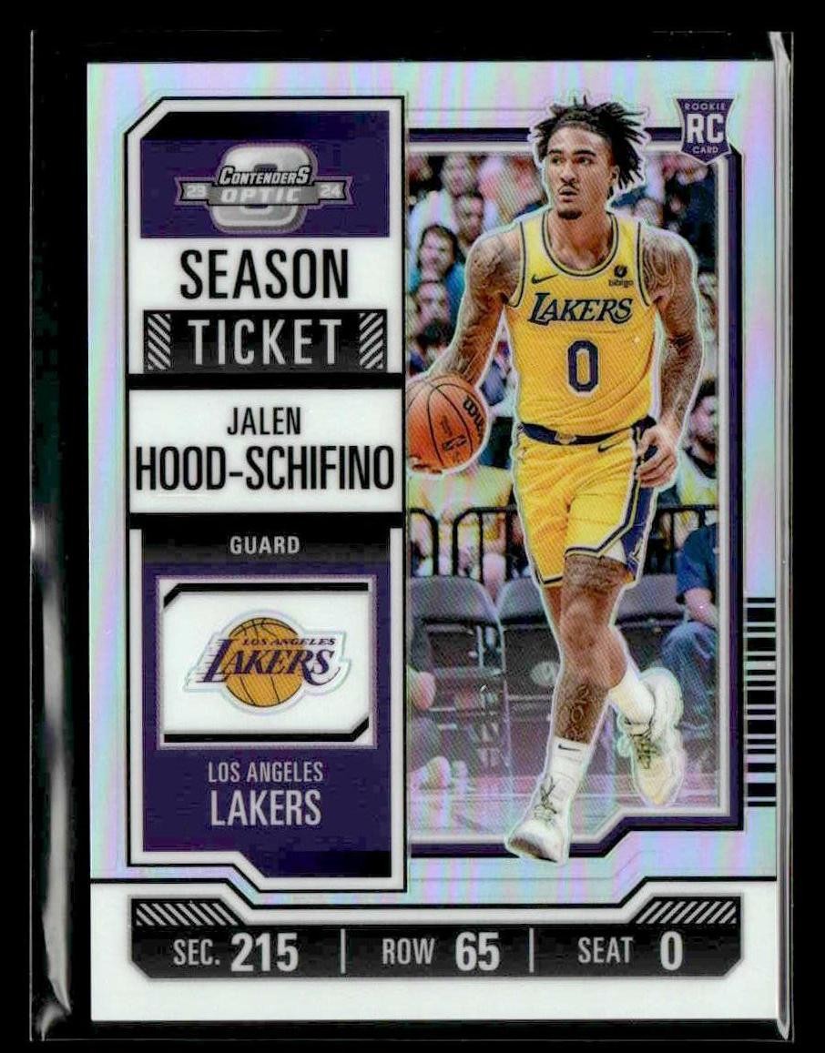 2023-24 Panini Contenders Optic #72 Jalen Hood-Schifino Silver