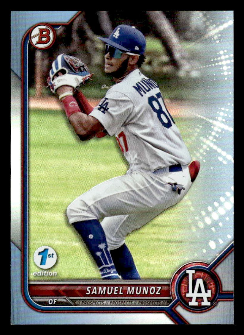2022 Bowman Draft 1st Edition #BD-63 Samuel Munoz Sky Blue