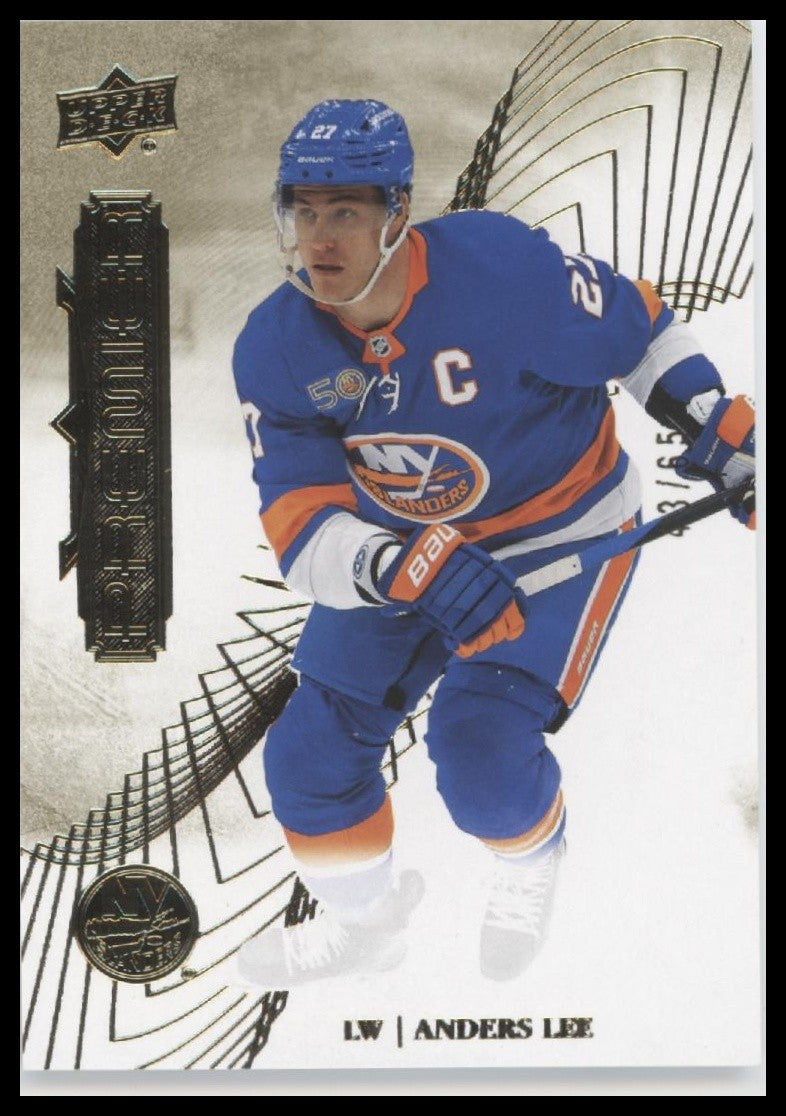 2022-23 Upper Deck Premier #71 Anders Lee Gold #/65