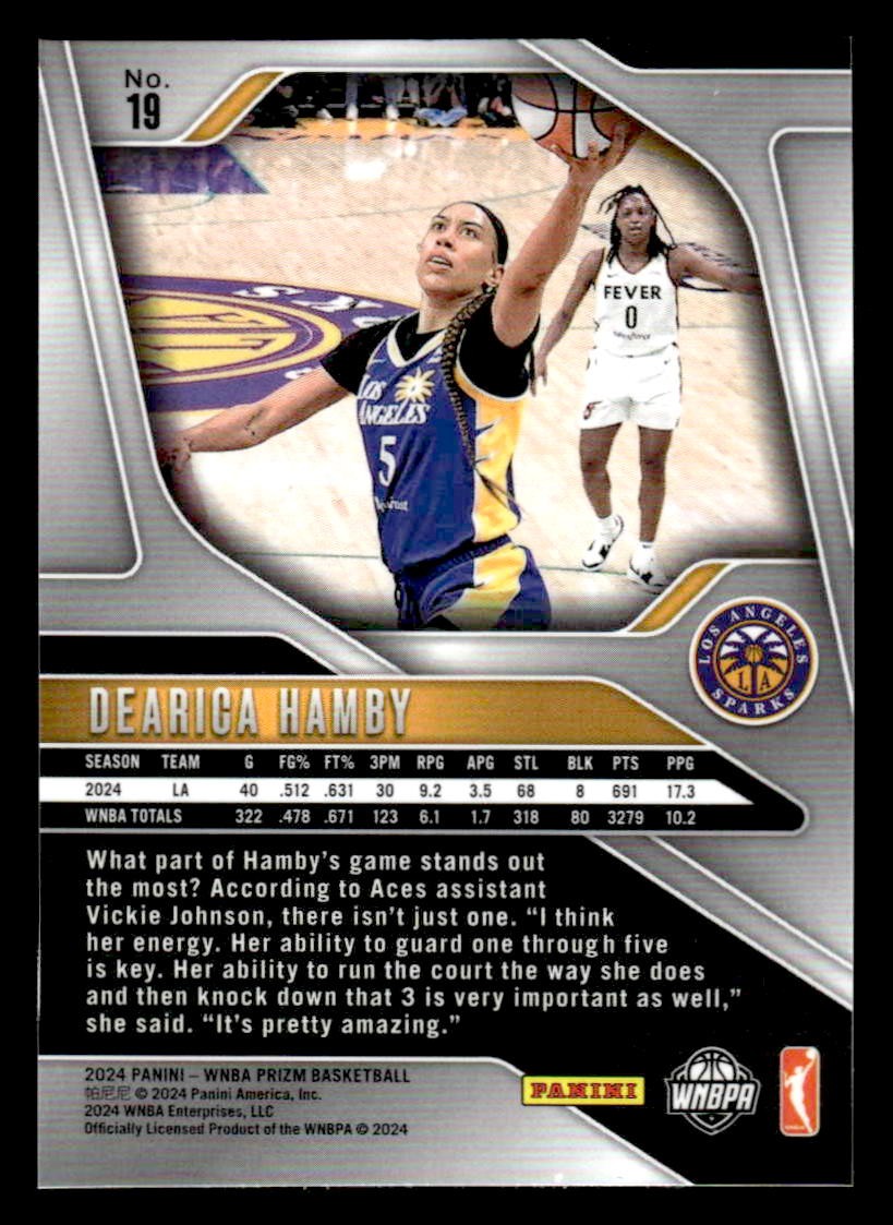 2024 Panini Prizm WNBA #19 Dearica Hamby