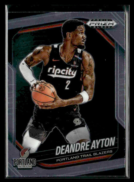 2024-25 Panini Prizm Black #22 Deandre Ayton
