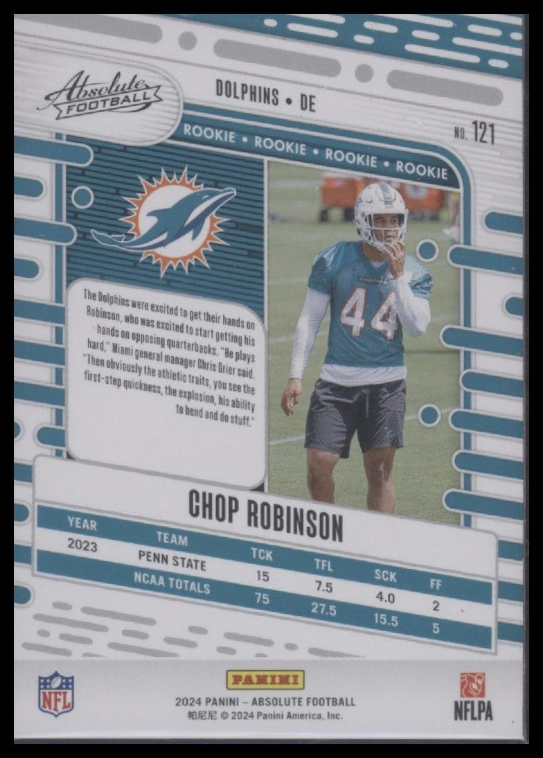 2024 Panini Absolute #121 Chop Robinson #/350
