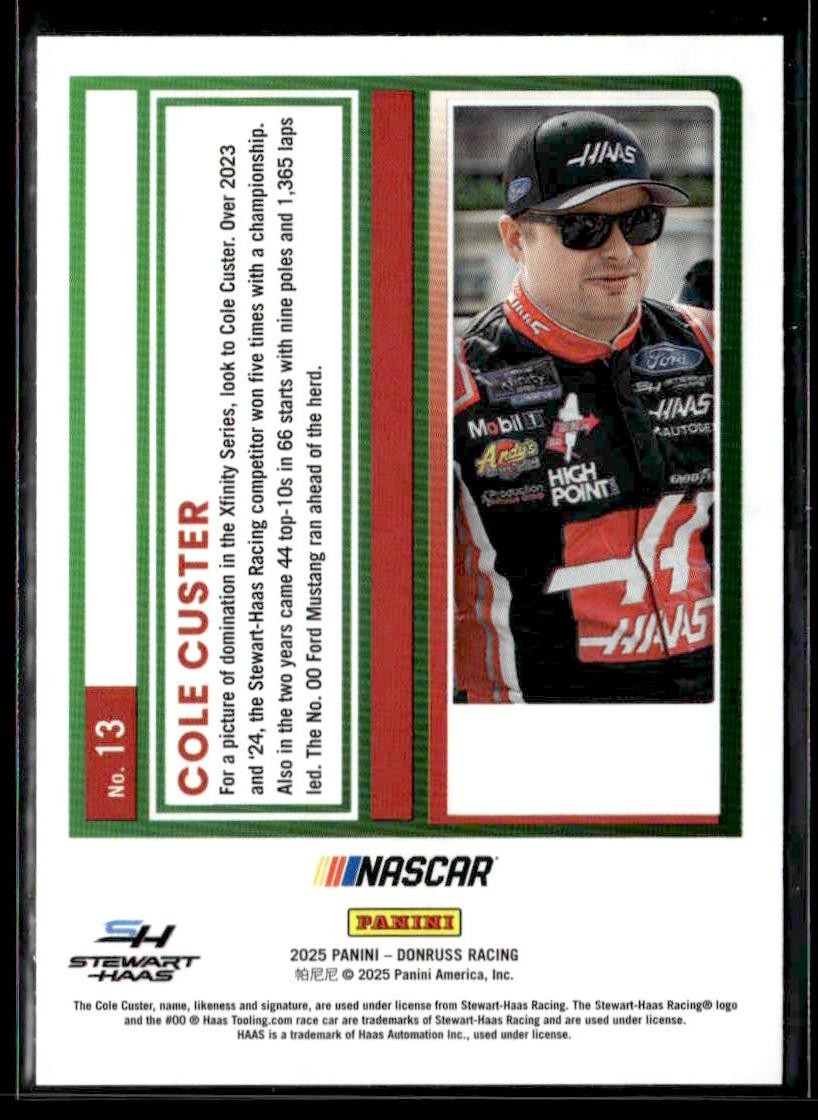 2025 Donruss #13 Cole Custer