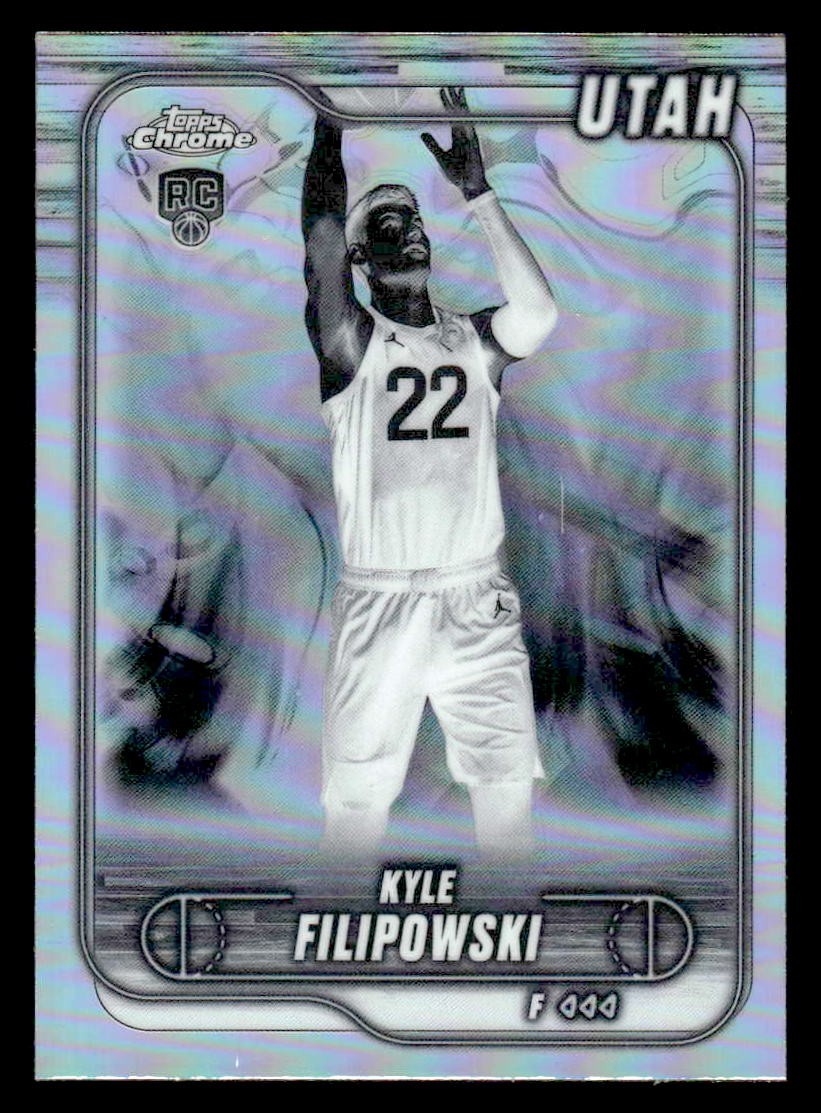 2024-25 Topps Chrome #127 Kyle Filipowski Negative Refractor