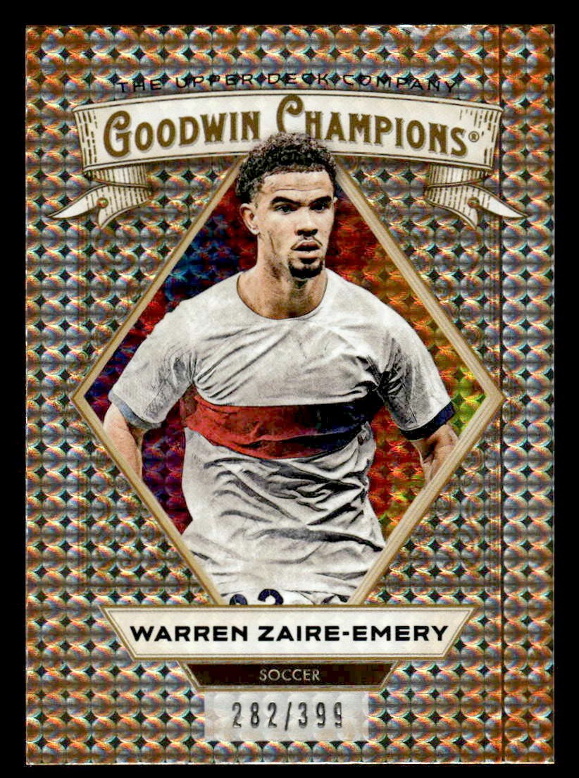 2025 Upper Deck Goodwin Champions #33 Warren Zaire-Emery Orange Dots