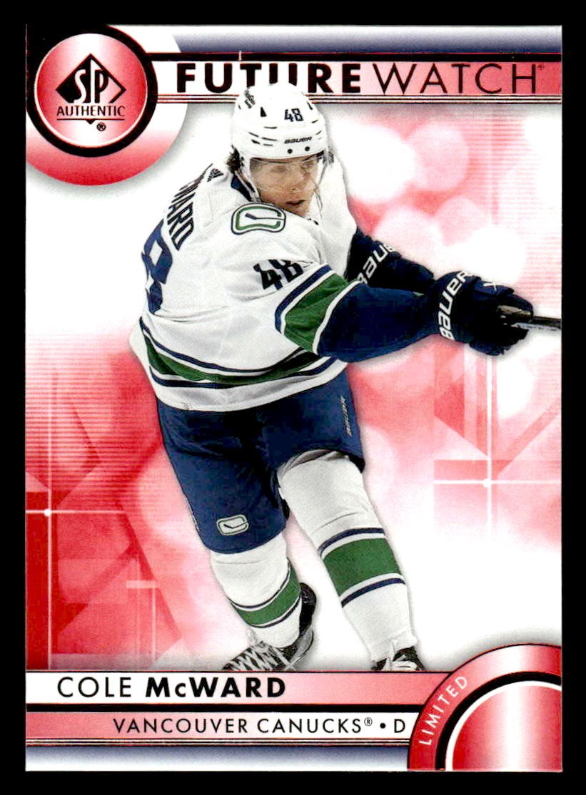 2023-24 SP Authentic #167 Cole McWard Limited Red