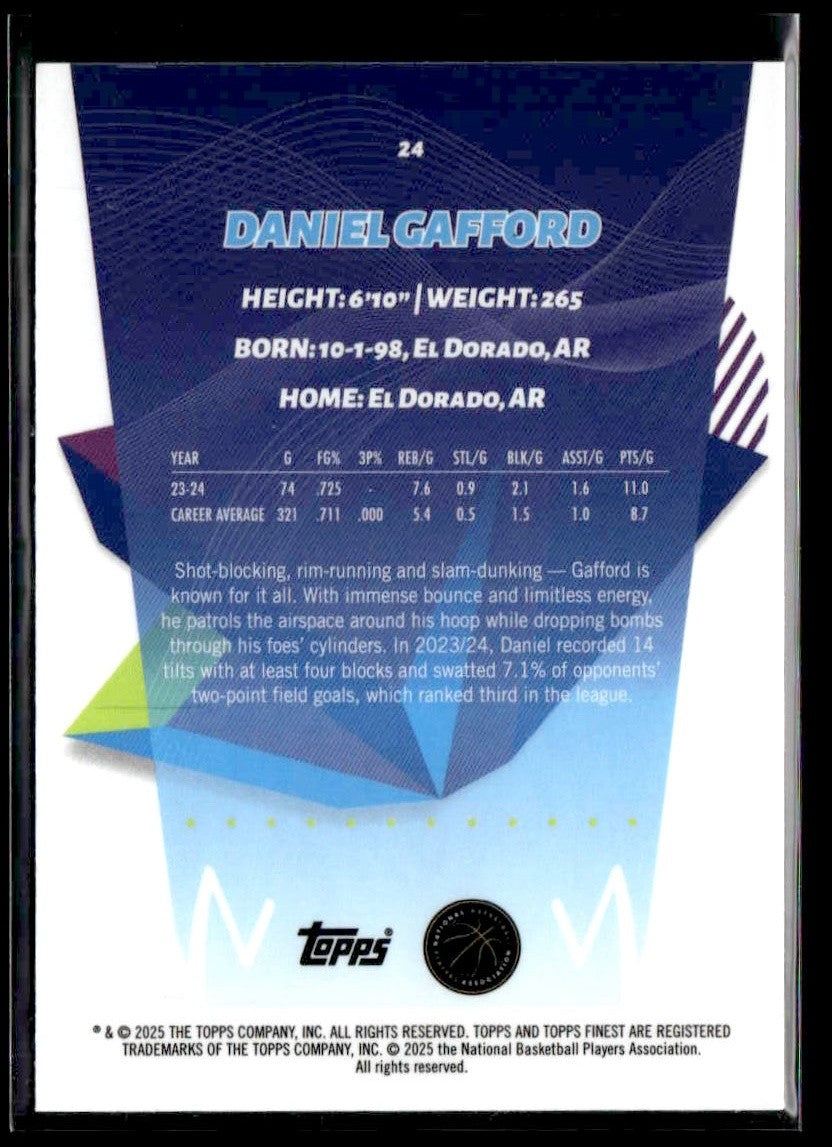 2024-25 Topps Finest #24 Daniel Gafford