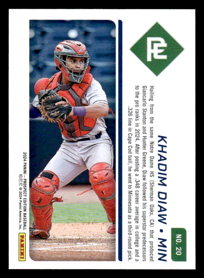 2024 Panini Prospect Edition #20 Khadim Diaw