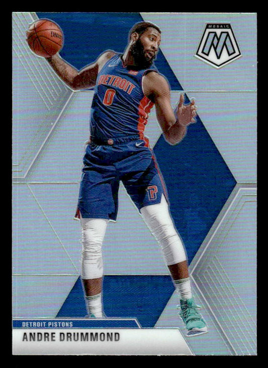 2019-20 Panini Mosaic #17 Andre Drummond Silver Prizm