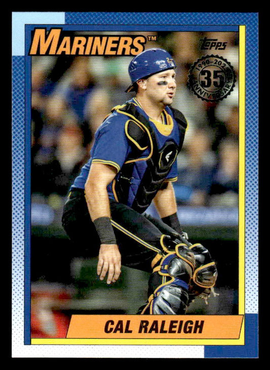 2025 Topps #90B2-13 Cal Raleigh 1990 Topps Baseball 35th Anniversary