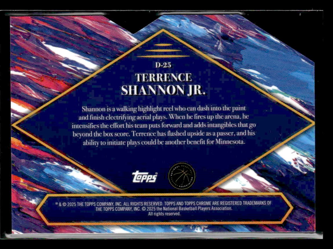 2024-25 Finest #D-25 Terrence Shannon Jr. Debut X-Fractor