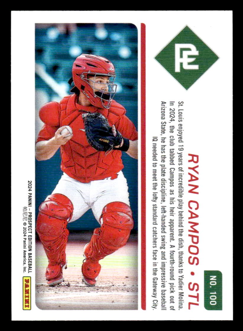 2024 Panini Prospect Edition #100 Ryan Campos