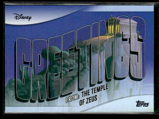 2025 Topps Disney Wonder #GF-22 The Temple of Zeus Greetings From FoilFractor
