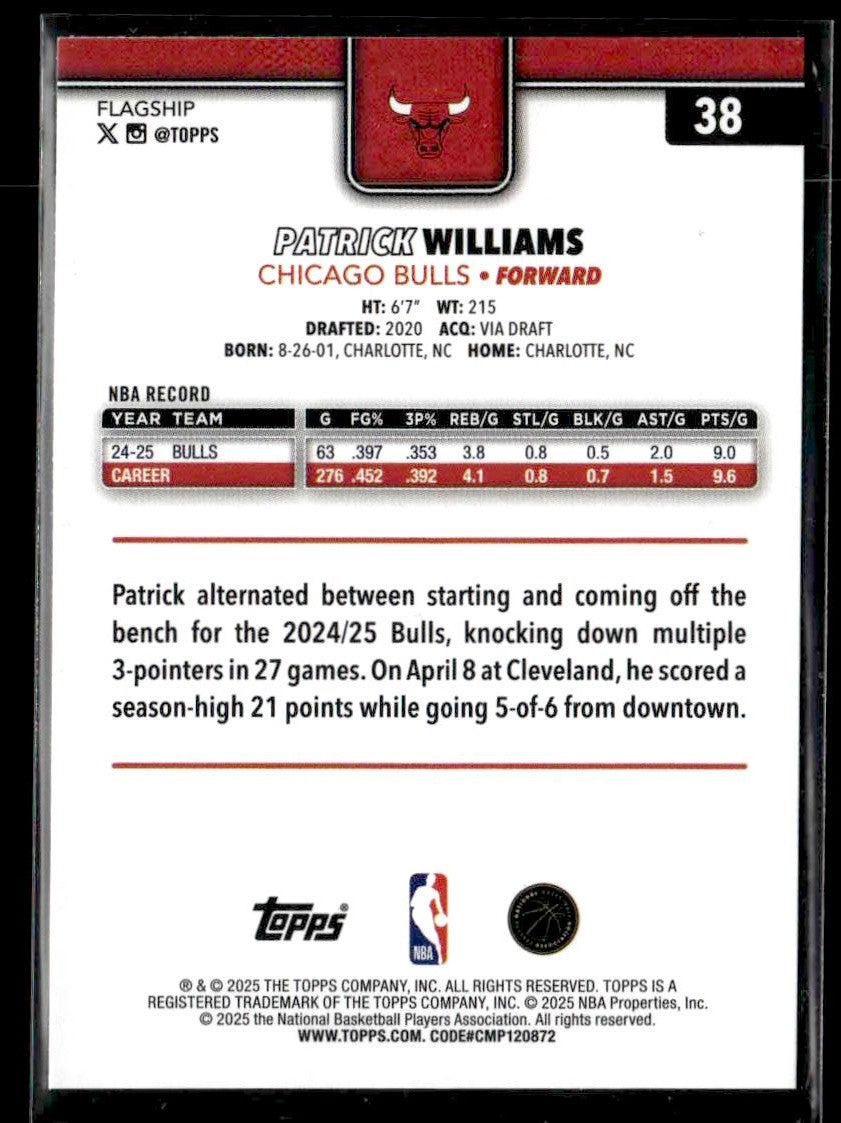 2025-26 Topps #38 Patrick Williams