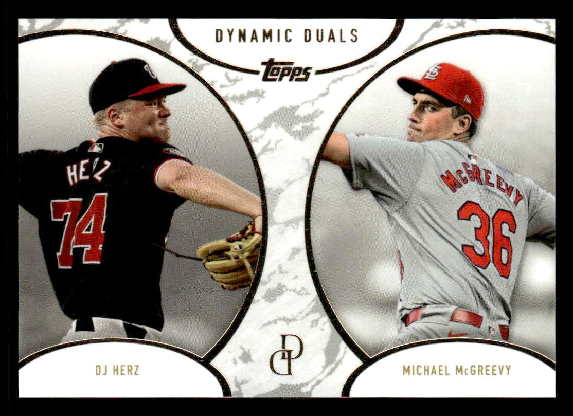 2025 Topps Dynamic Duals #28 DJ Herz / Michael McGreevy