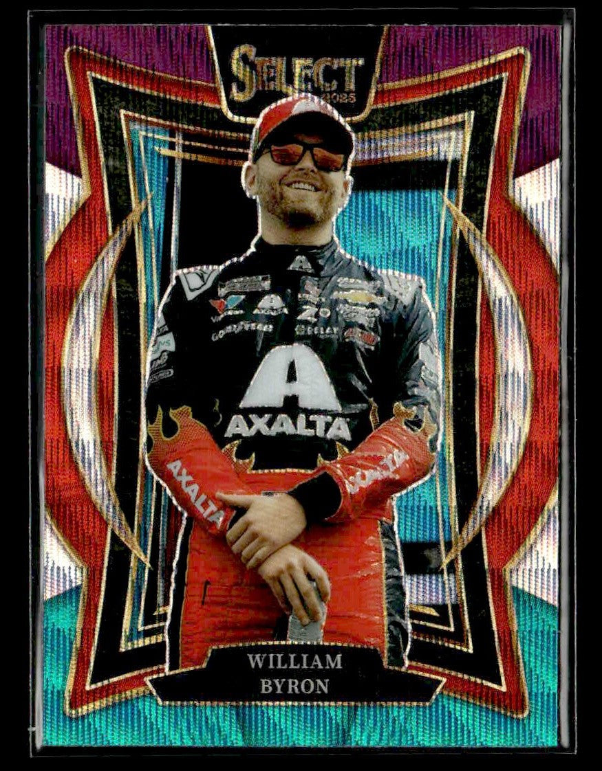 2025 Panini Select #61 William Byron Tri-Color Prizms