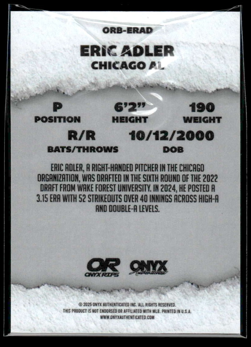 2025 Onyx Rips #ORB-ERAD Eric Adler Refractor