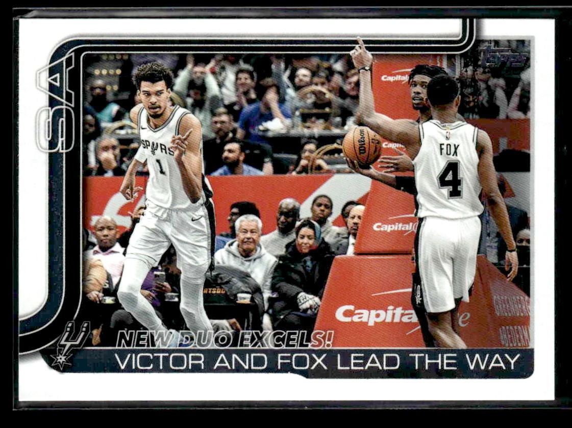 2025-26 Topps #300 New Duo Excels!: Victor and Fox Lead The Way