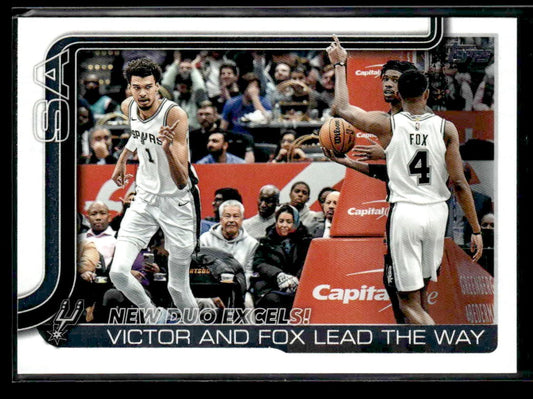 2025-26 Topps #300 New Duo Excels!: Victor and Fox Lead The Way